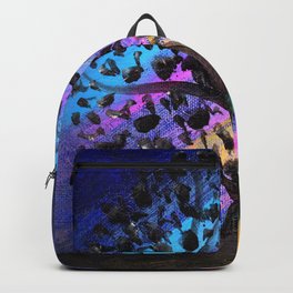 Aurora Tree Backpack | Sihouette, Auroraborealis, Rainbow, Painting, Acrylic, Nature, Treesilhouette, Nightsky 