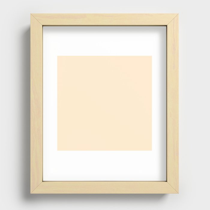 Blanched Almond Recessed Framed Print