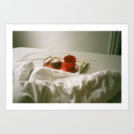 Breakfast in bed Art Print
