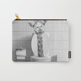 Giraffe in the Toilet Carry-All Pouch
