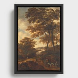 Wooded Landscape, Pieter Jansz. van Asch, 1640 - 1678 Framed Canvas