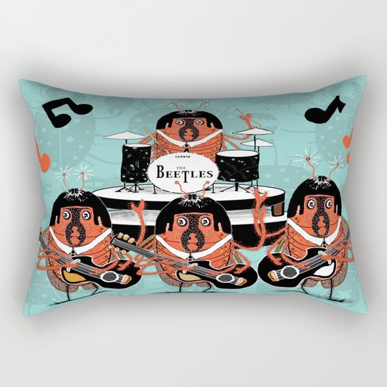 The Beetles Rectangular Pillow