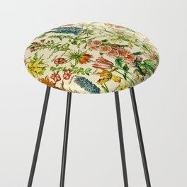Adolphe Millot "Flowers" 5. Counter Stool