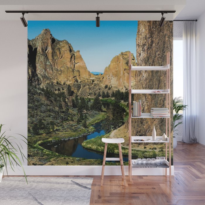 Rocks + River // Hiking Mountains Colorado Scenic View Landscape Photography Forest Backpacking Vibe Wall Mural