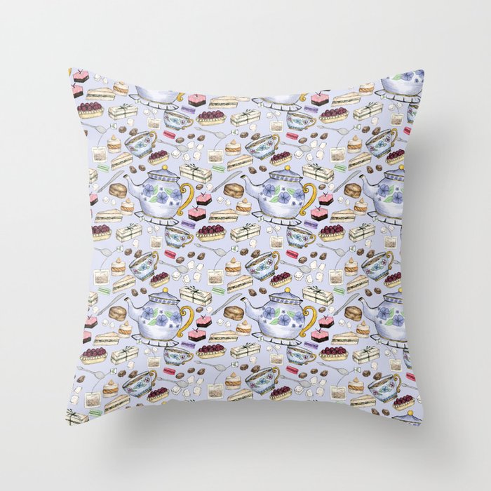 Afternoon Tea Throw Pillow