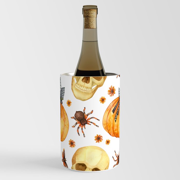 Halloween decoration pattern - Skulls Wine Chiller