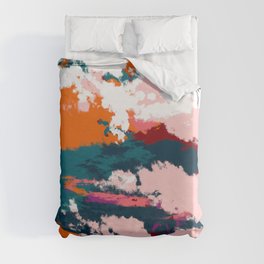 Kamakichi - Abstract Colorful Art Pattern Duvet Cover