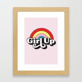 Feminist-Girl Up-Gender Equality-Feminism Framed Art Print