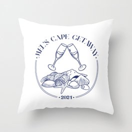 Mel's Cape Getaway - Bride Throw Pillow