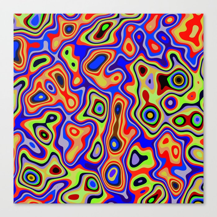 Cool Colorful Patterns Abstract Canvas Print By Walstraasart Society6