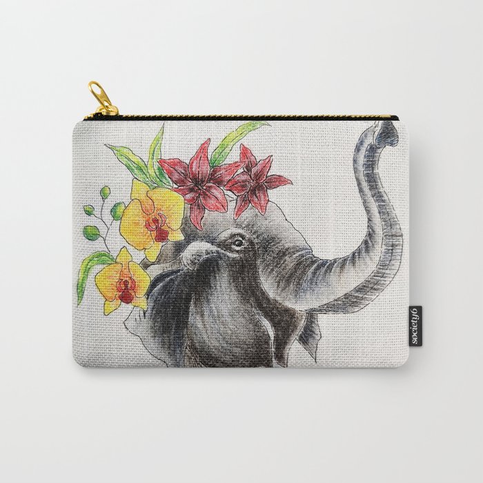 crown of flowers Carry-All Pouch