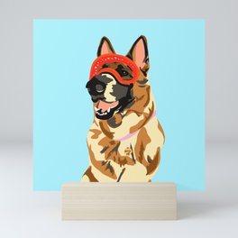 Bambi and her Doggles Mini Art Print
