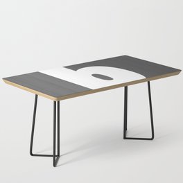 b (White & Grey Letter) Coffee Table