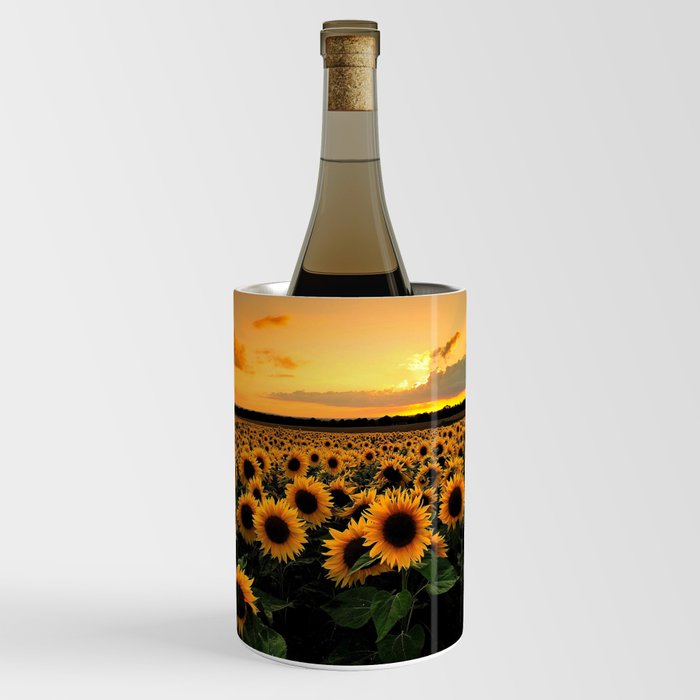 Sunflower field Wine Chiller