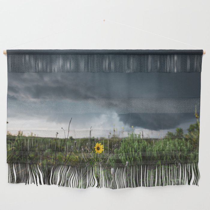 Stormflower - Sunflower and Storm in Texas Wall Hanging