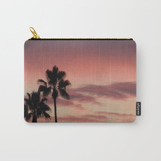 Atmospherics Number 3: Two Palms in the Sunset Carry-All Pouch