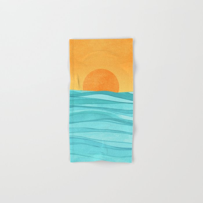 Coastal Sunset Landscape Hand & Bath Towel