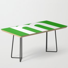 letter M (White & Green) Coffee Table