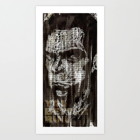 Nick Cave, a portrait. Art Print