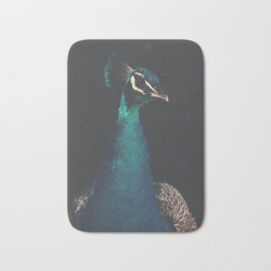 peacock and proud Bath Mat