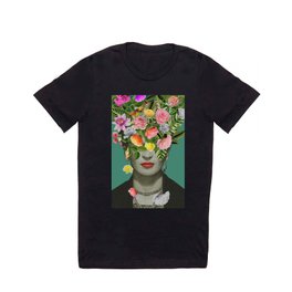 Frida Floral T Shirt | Graphic Design, Curated, Bouquet, Botanical, Tropical, Botanic, Woman, Flowering, Nature, Floral 