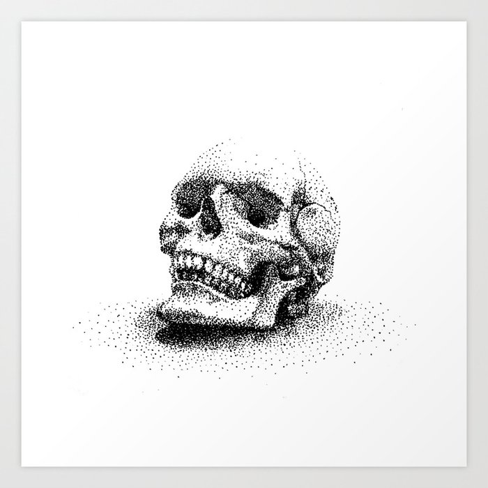 Skull Stippling Pen and Ink by JesseAllshouse on DeviantArt