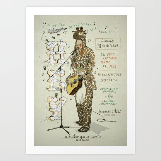 H E Y Party October 10th, 2010. Art Print