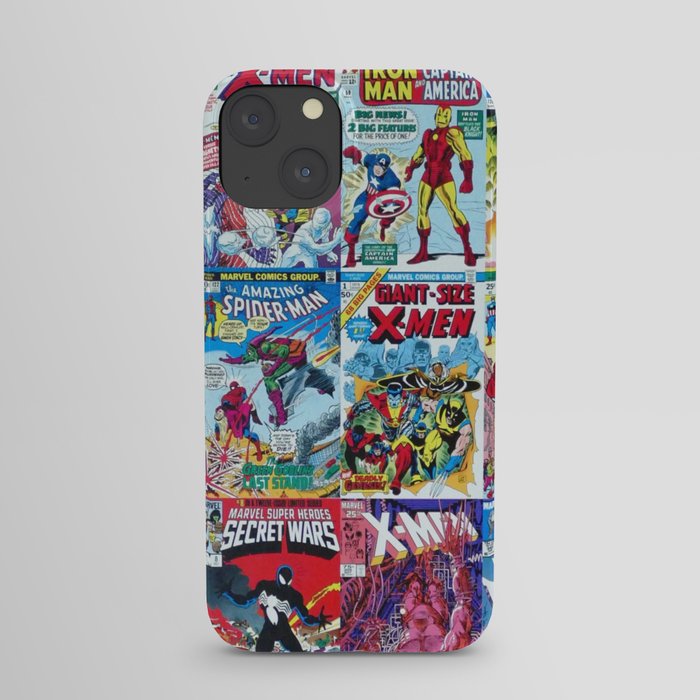 Assorted title comic cover books iPhone Case