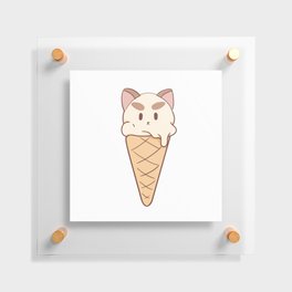 Ice cream puppycat Floating Acrylic Print