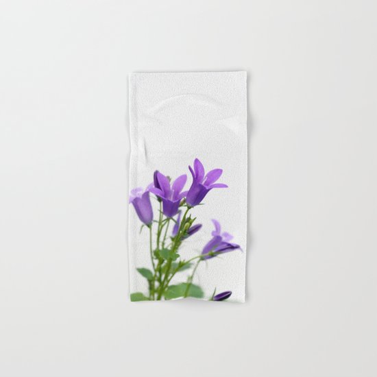 PURPLE FLOWERS - Bellflowers #1 #decor #art #society6 Hand & Bath Towel