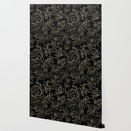 Elegant Floral Pattern - Hidden Dinosaurs Wallpaper