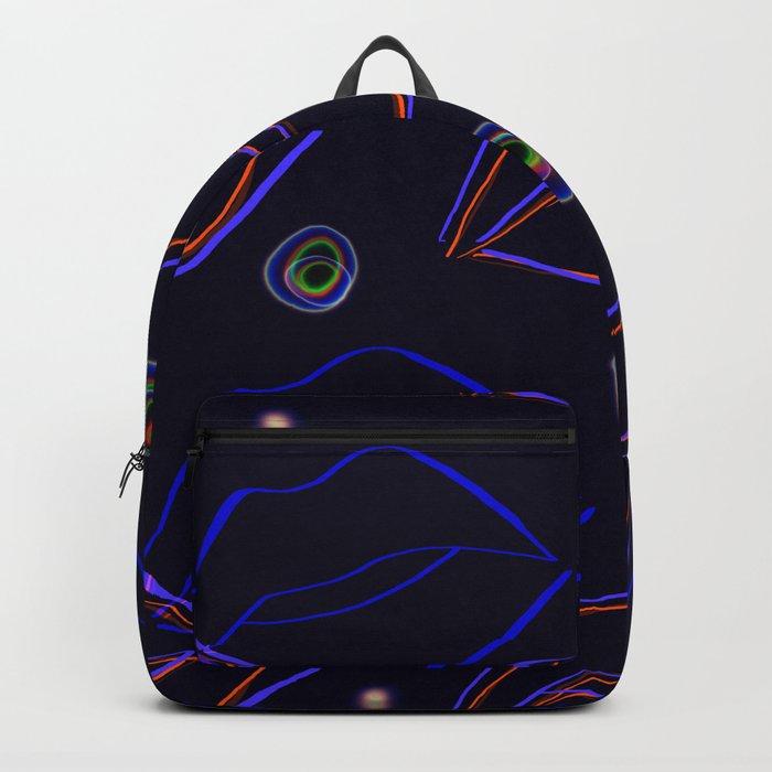 Abstract Lips Backpack