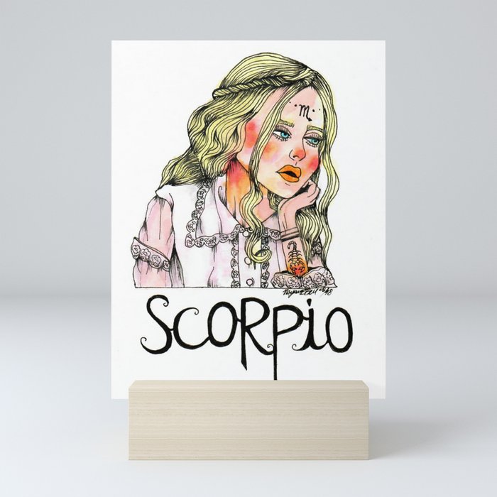 Scorpio Babe Mini Art Print