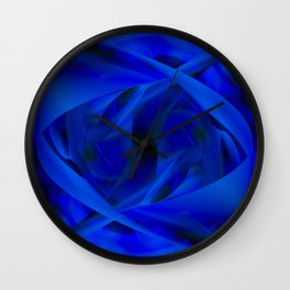Blue rose Wall Clock