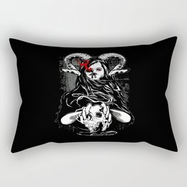 Devil Horror Skull Illustration Rectangular Pillow