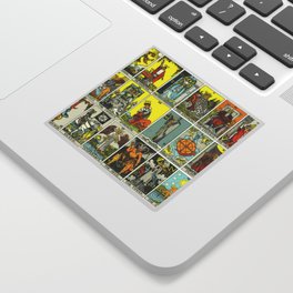 Tarot Card Collage Sticker