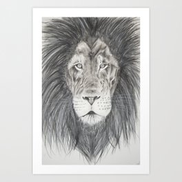 the lion Art Print