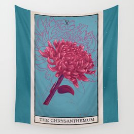 Chrysanthemum tarot card Wall Tapestry