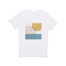 Sunny ocean T Shirt | Curated, Sunny, Summer, Abstract, Graphicdesign, Retro, Modern, Seascape, Midcenturymodern, Coastal 