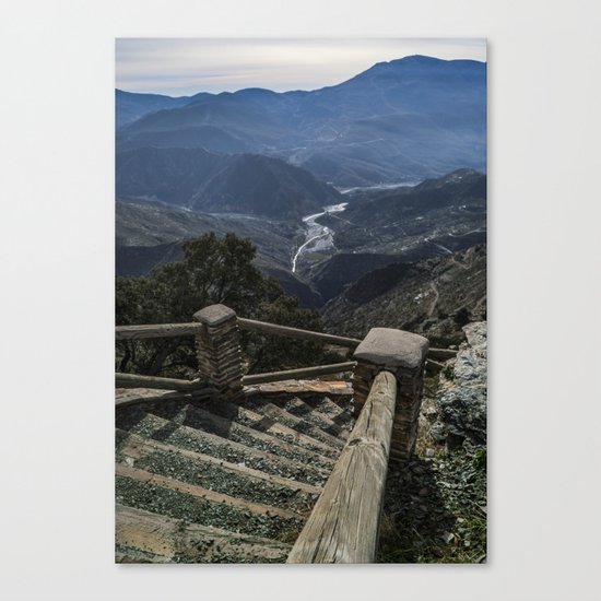 Stairway to the valley Canvas Print