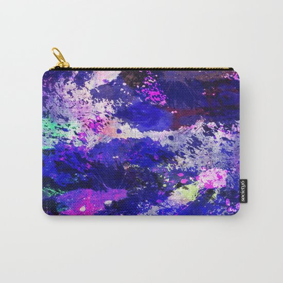 Freedom - Abstract In Blue And Purple Carry-All Pouch