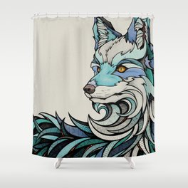 Berlin Fox Shower Curtain