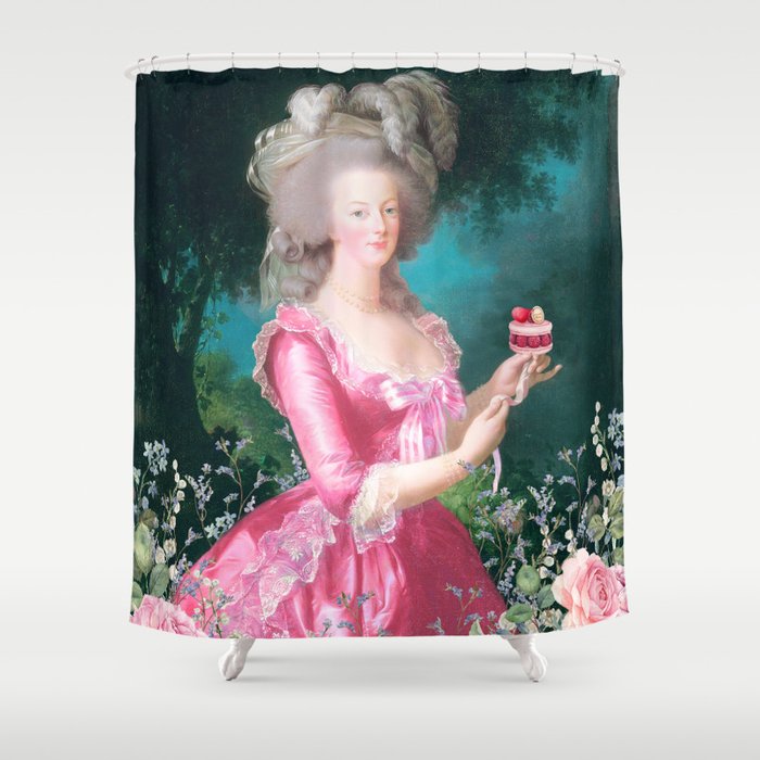 Marie Antoinette, Patisserie, Le Jardin Shower Curtain by Wendy Paula  Patterson