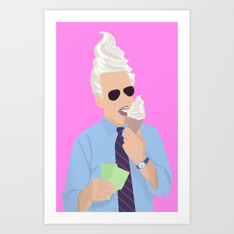 Joe Biden Cone Art Print By Bryanhaupt Society6