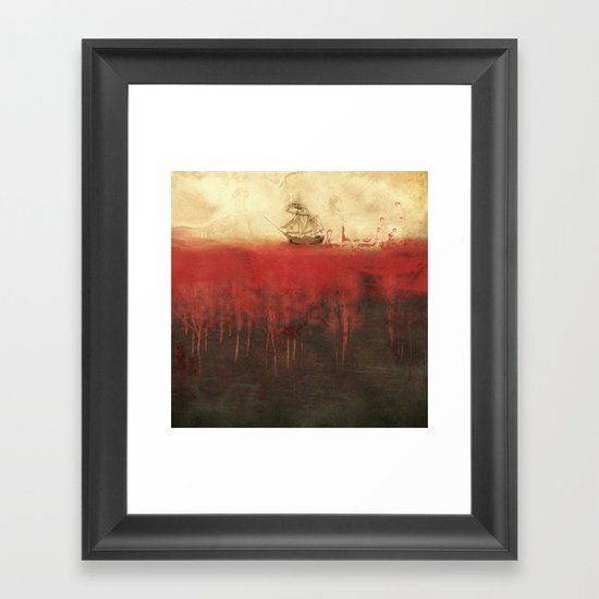 Sailing in dreams Framed Art Print