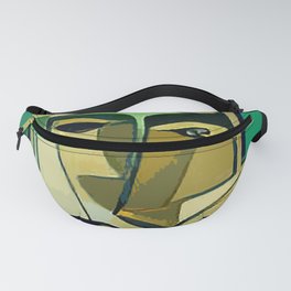 Hip cool Modern Abstract Cubist Portrait of a Girl Fanny Pack