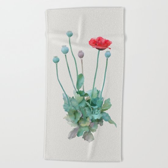 Poppy Beach Towel