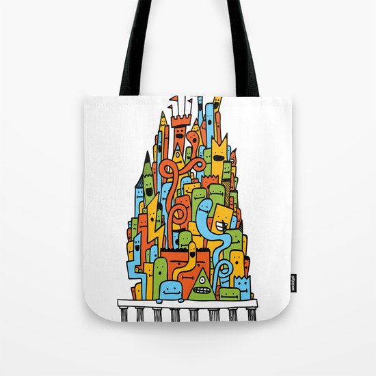 Monster Tower III Tote Bag