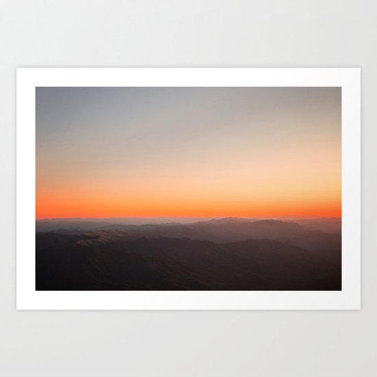 Smoky Mountain Sunset Art Print