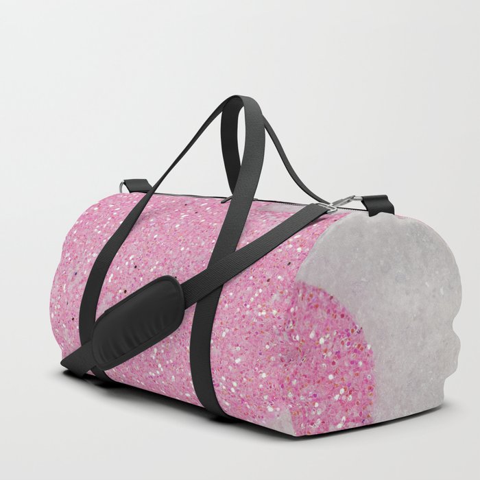 Pink Snow heart Duffle Bag